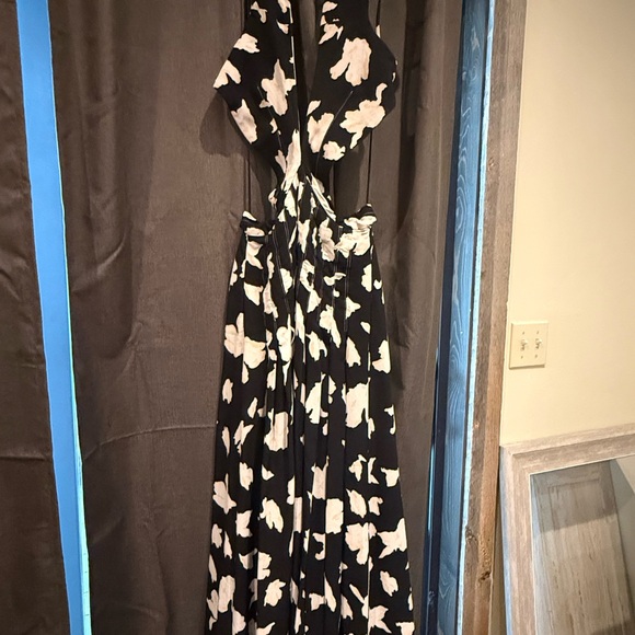 Proenza Schouler Black and Cream Backless Dress size 8 - Picture 2 of 7